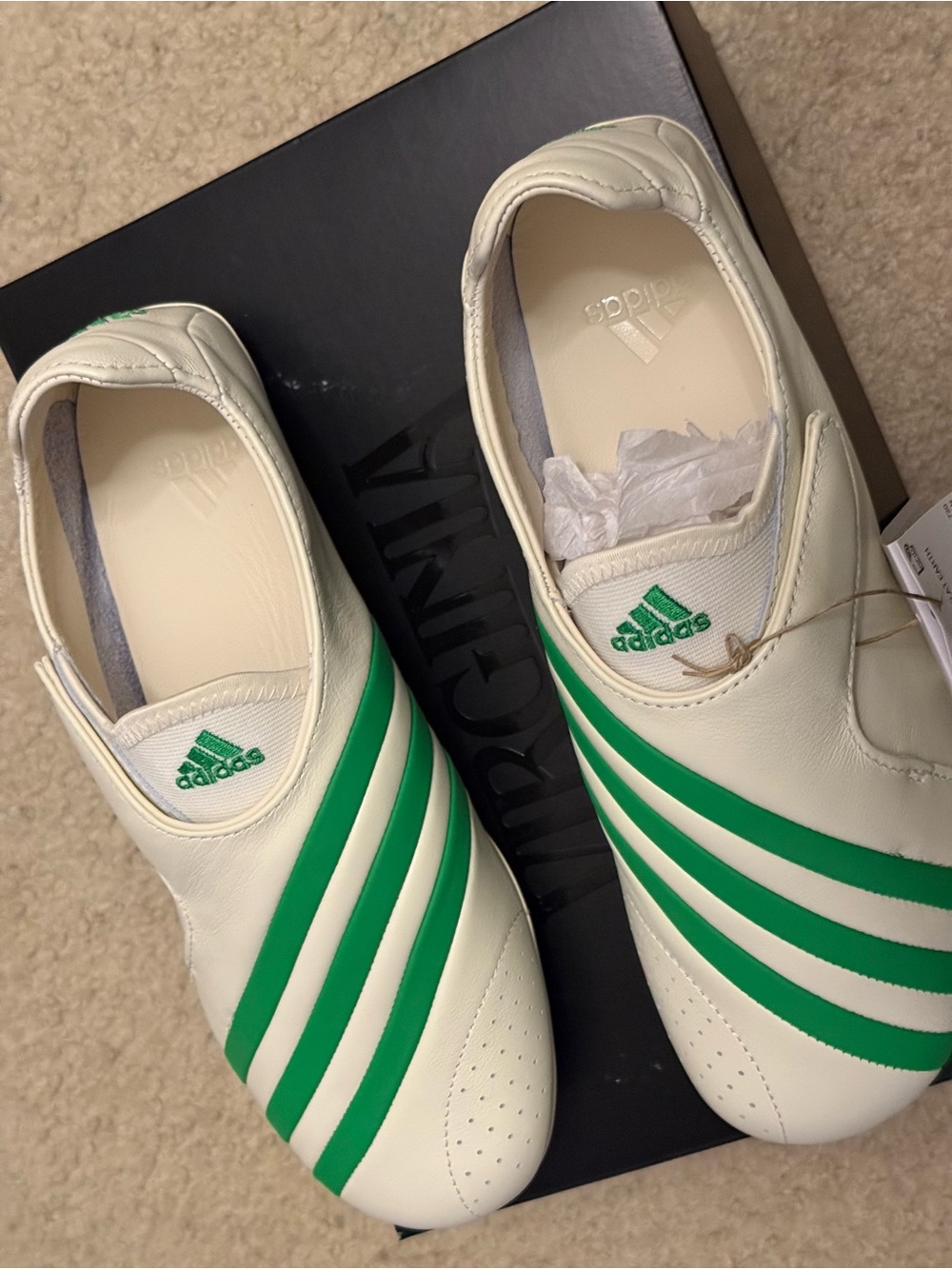 adidas Pharrell Williams Vario Sneakers with Green Three-Stripes